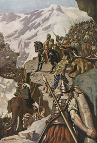 Hannibal Crossing the Alps Fine Art Print by Ken Welsh - 11x16