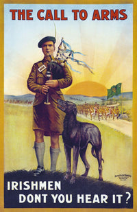 The Call to Arms: Irishmen, Don't You Hear It? WWI Poster Print by Ken Welsh