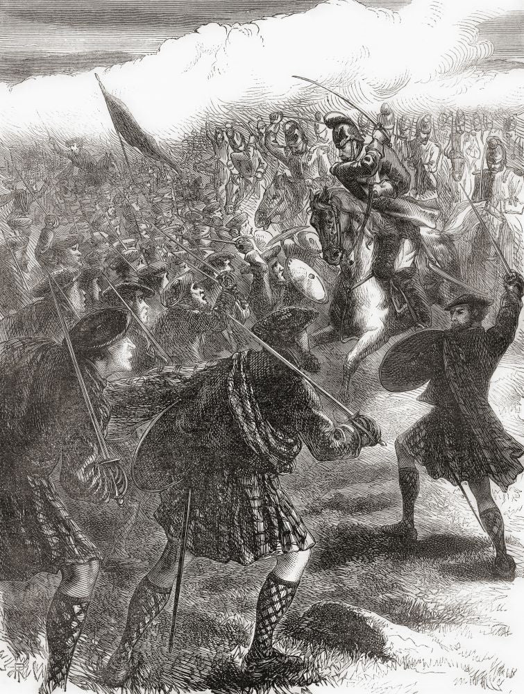 The Battle of Culloden Historical Poster Print by Ken Welsh