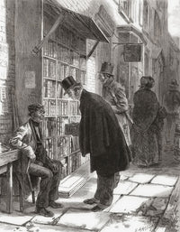 A Street Bookstall in New York - Fine Art Print by Ken Welsh