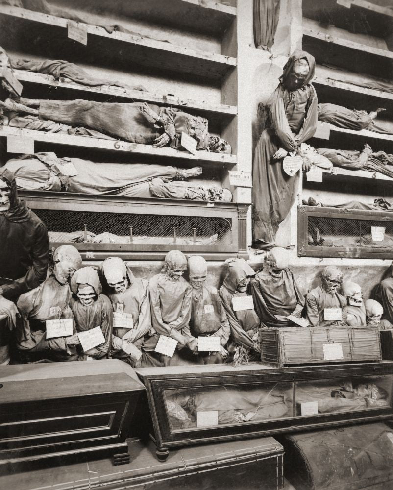 Mummified Monks in the Capuchin Catacombs Photo Print by Ken Welsh