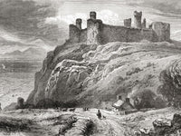 19th Century Harlech Castle Poster Print by Ken Welsh