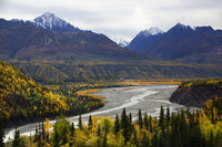 Autumn Colors of Matanuska River Valley Photo Print by Judy Syring
