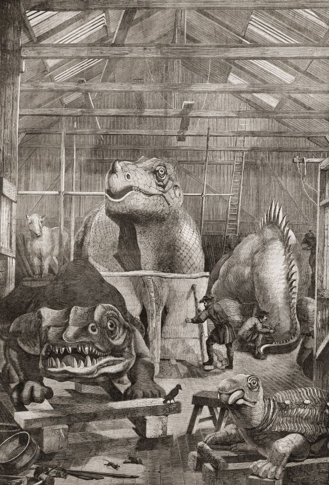 Antidiluvian Animals Poster Print by Ken Welsh - 12x17