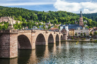 The Alte Brucke (Karl Theodor Bridge) and Heiliggeistkirche Photo Print by Loop Images Ltd.