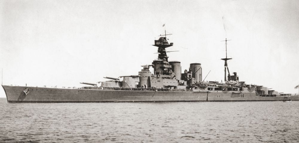 HMS Hood Battlecruiser Poster Print by Hilary Jane Morgan