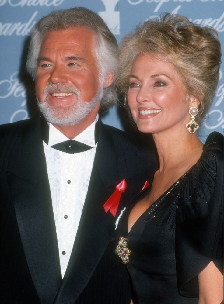 Kenny Rogers and Wife Marianne 1992 Photo Print by Michael Ferguson