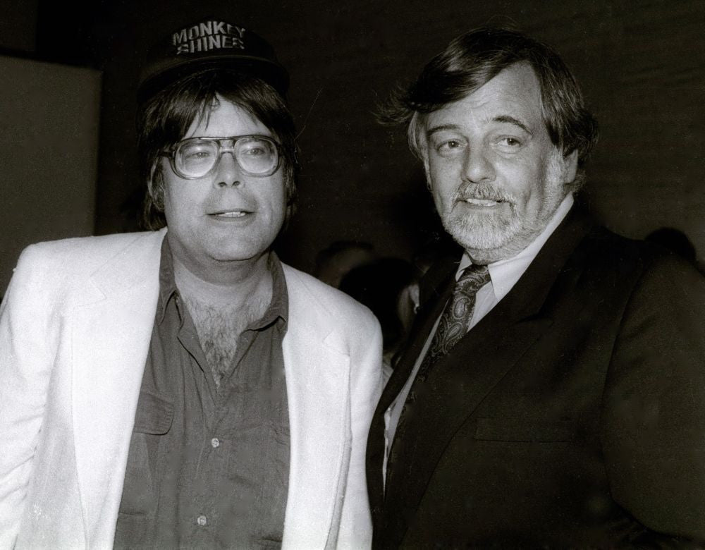 Stephen King and George Romero Photo Print by John Barrett