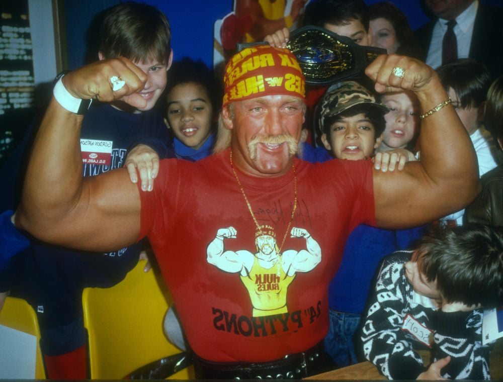 Hulk Hogan 1990 Photo Print by John Barrett - Iconic Wrestling Moment