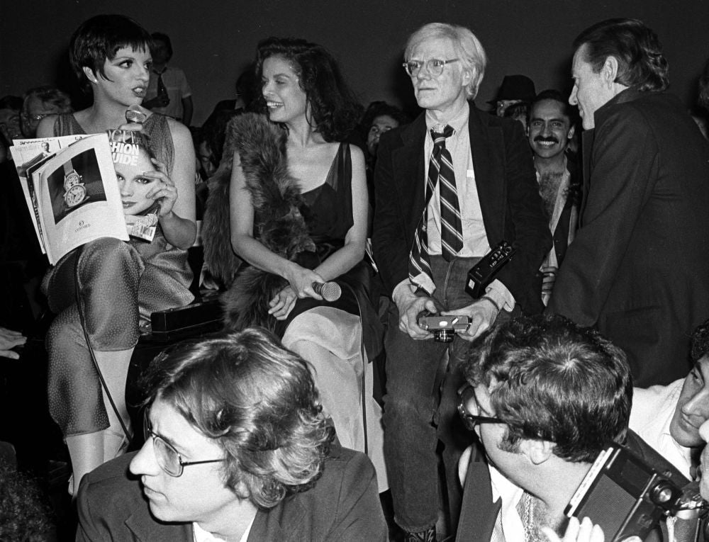 Liza Minnelli, Bianca Jagger, Andy Warhol, Halston Studio 54 Photo Print by Adam Scull