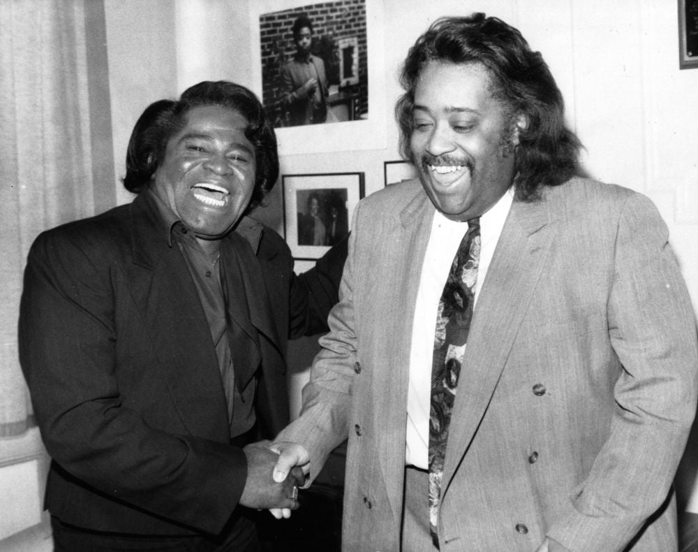 James Brown and Al Sharpton 1993 Photo Print by Neil Schneider