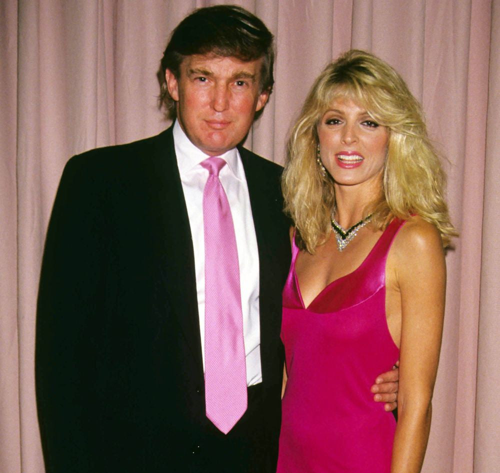 Donald Trump and Marla Maples 1991 Photo Print by Adam Scull