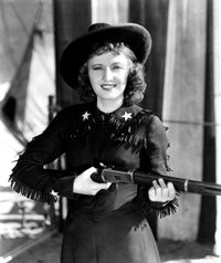 Annie Oakley and Barbara Stanwyck Vintage Poster Print (1935)
