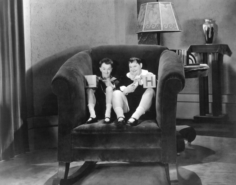 Brats Poster Print Featuring Stan Laurel and Oliver Hardy (1930)