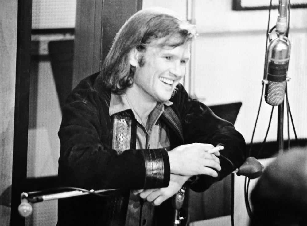 Cisco Pike Photo Print of Kris Kristofferson in the Studio, 1972