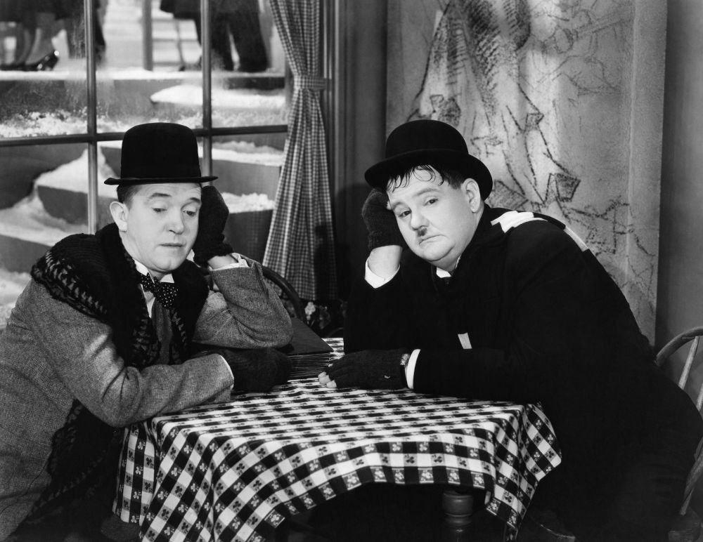 The Fixer Uppers Poster Print Featuring Stan Laurel & Oliver Hardy (1935)