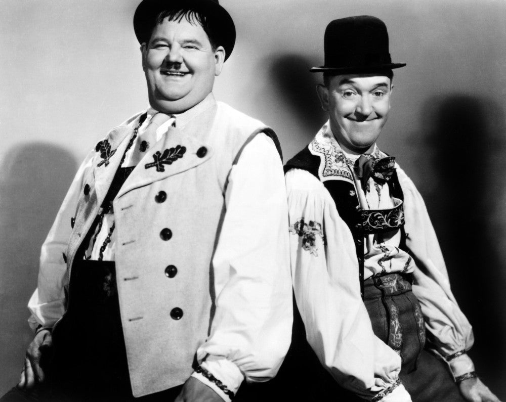 Swiss Miss Poster Print featuring Oliver Hardy and Stan Laurel (1938)