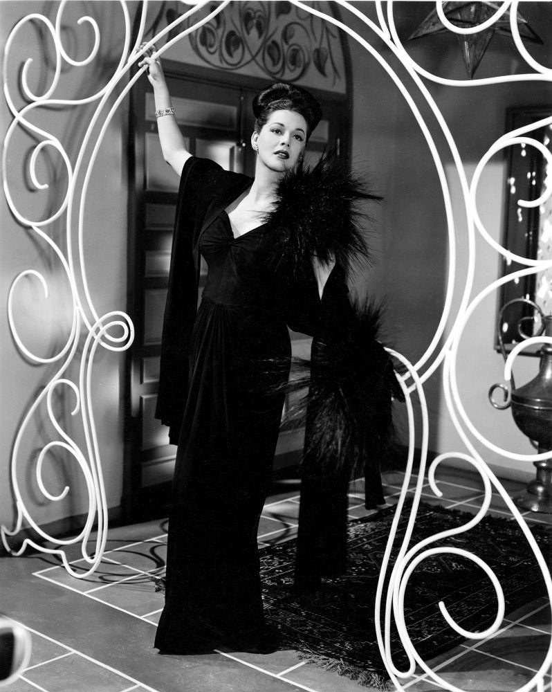 Tangier, Maria Montez in a Gown by Travis Banton Photo Print, 1946