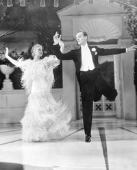 Top Hat Movie Poster Print Featuring Ginger Rogers and Fred Astaire (1935)