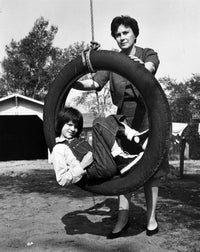 To Kill A Mockingbird Film Set Photo Print - Mary Badham & Harper Lee