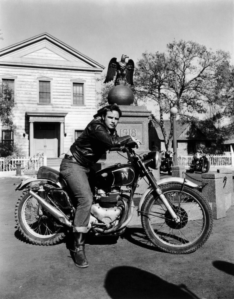 The Wild One Movie Poster Print featuring Marlon Brando (1953)