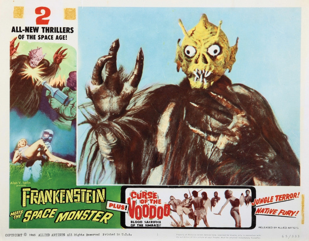 Frankenstein Meets The Space Monster Poster Print | Everett Collection
