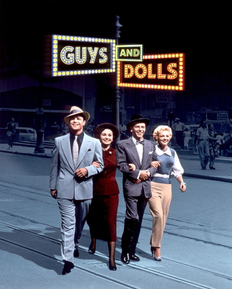 Guys And Dolls Movie Poster Print Featuring Marlon Brando and Frank Sinatra (1955)