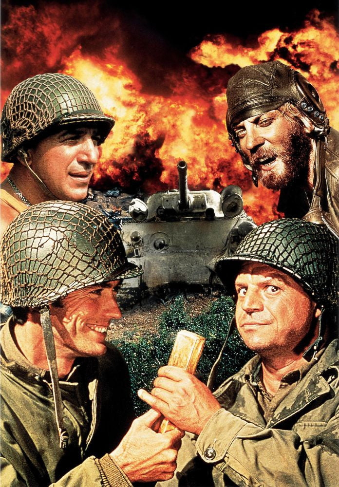 Kelly's Heroes Movie Poster Print Featuring Telly Savalas and Clint Eastwood
