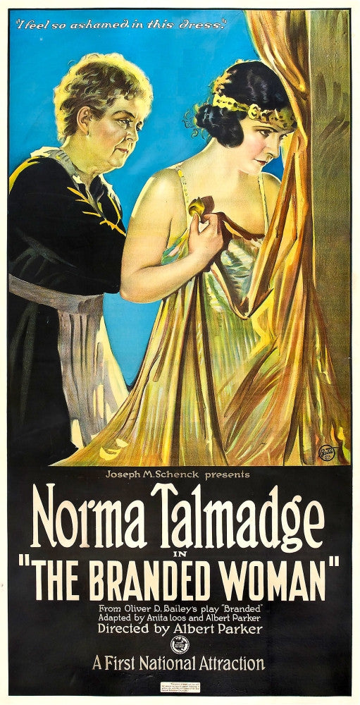 The Branded Woman Fine Art Print - Norma Talmadge 1920