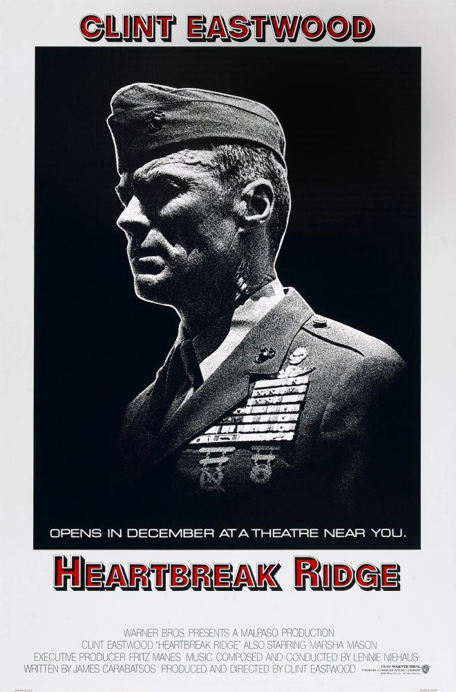 Heartbreak Ridge Movie Poster Print - Clint Eastwood 1986