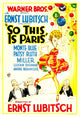 So This Is Paris 1926 Movie Poster Art - Masterprint