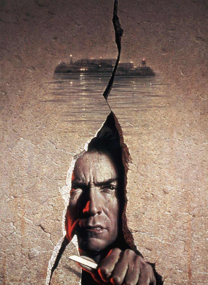 Escape From Alcatraz Movie Poster Print featuring Clint Eastwood (1979)