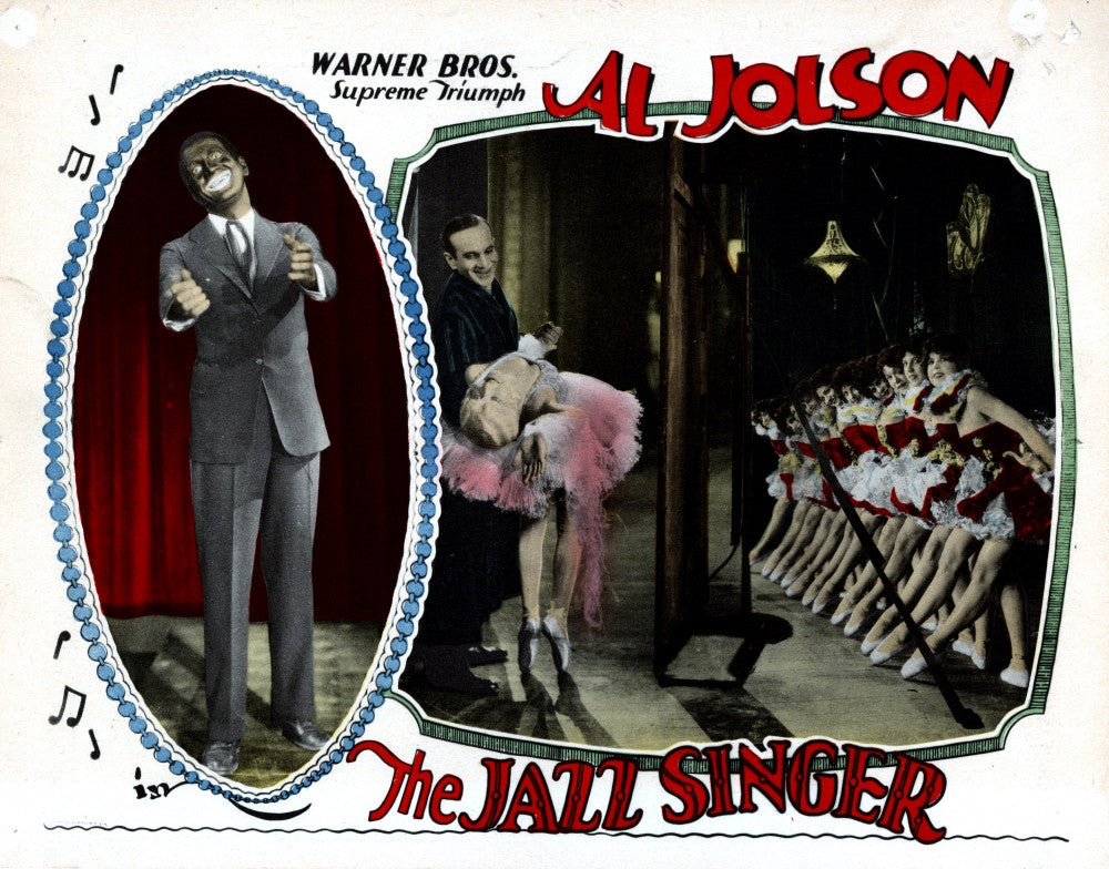 The Jazz Singer Movie Poster Print Featuring Al Jolson and May McAvoy (1927)