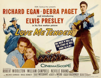 Love Me Tender Movie Poster Print featuring Elvis Presley and Richard Egan