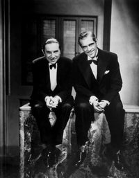Gift Of Gab: Bela Lugosi and Boris Karloff On-Set Photo Print (1934)