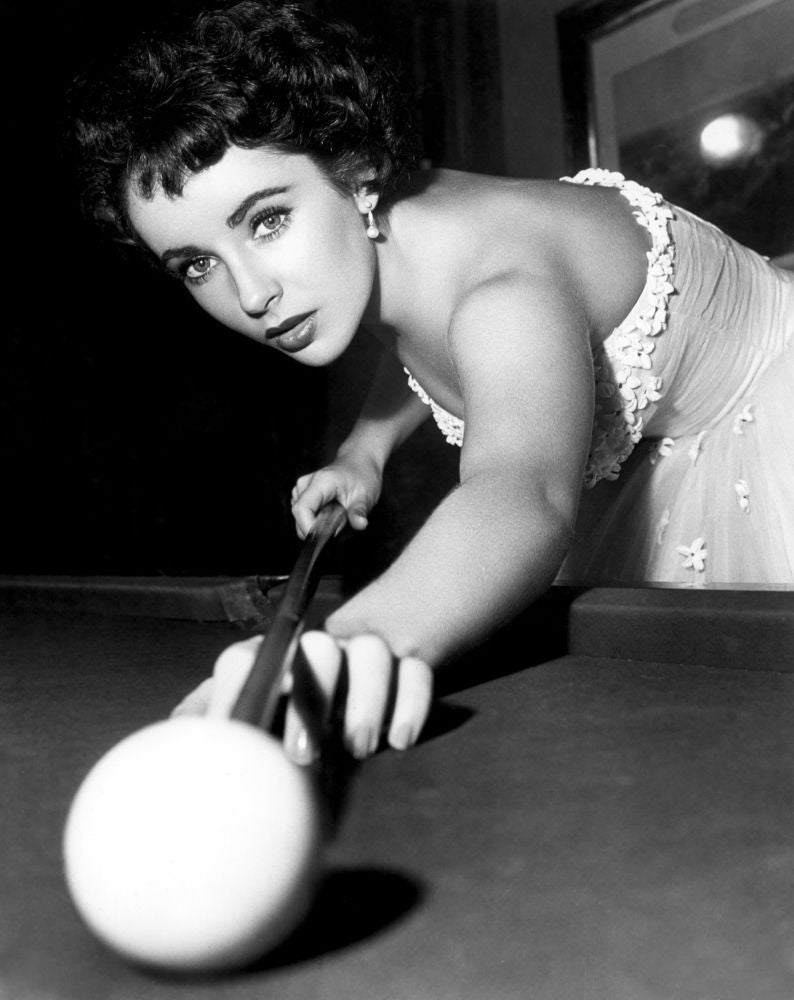 Elizabeth Taylor Playing Pool - A Place In The Sun (1951) Photo Print