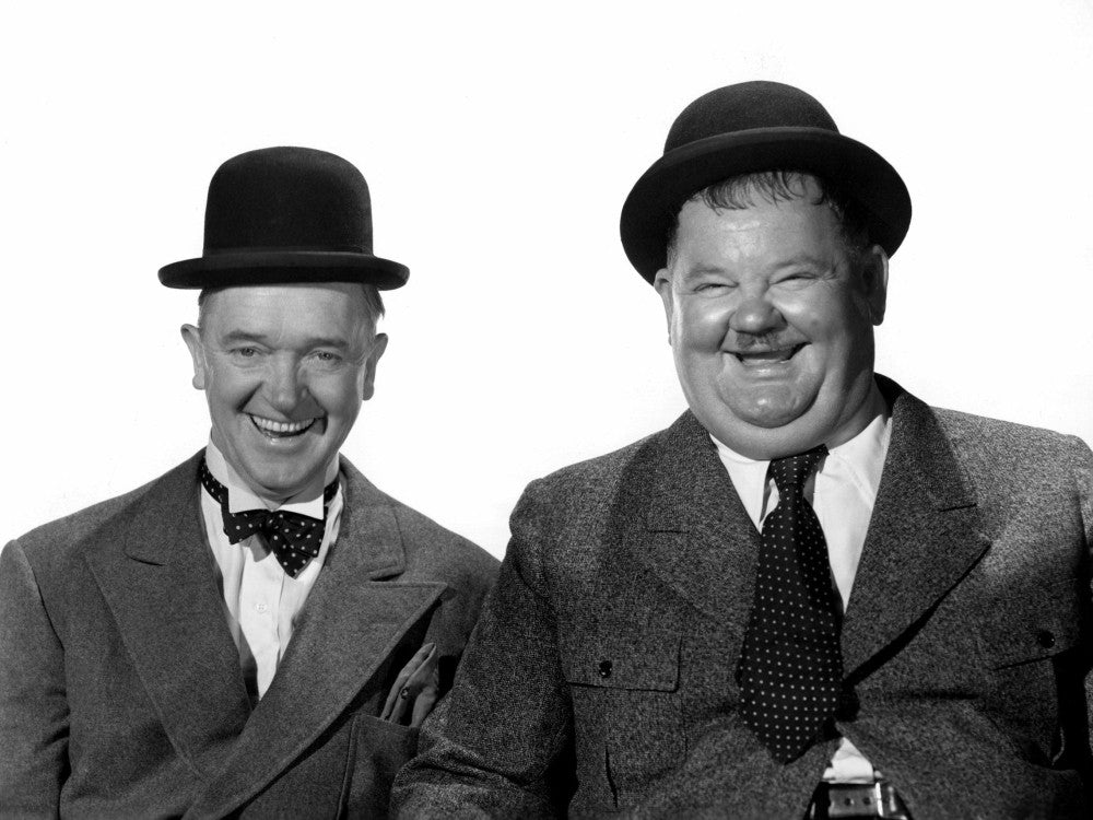Stan Laurel and Oliver Hardy Vintage Photo Print - 1940s
