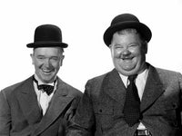 Stan Laurel and Oliver Hardy Vintage Photo Print - 1940s
