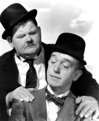From Left, Oliver Hardy & Stan Laurel Vintage Photo Print