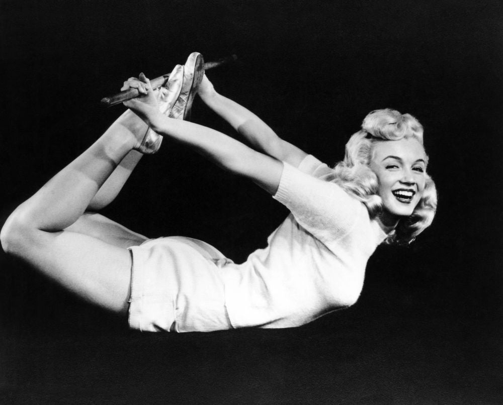Marilyn Monroe Working Out Vintage Photo Print, 1948