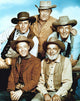 Wagon Train Poster Print Featuring Robert Fuller and John McIntire (1957-65)