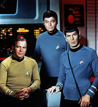 Star Trek Poster Print Featuring William Shatner, Deforest Kelley, and Leonard Nimoy (1966-69)