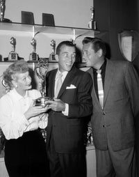 Lucille Ball, Ed Sullivan, and Desi Arnaz Emmy Awards Photo Print, Ca. 1955