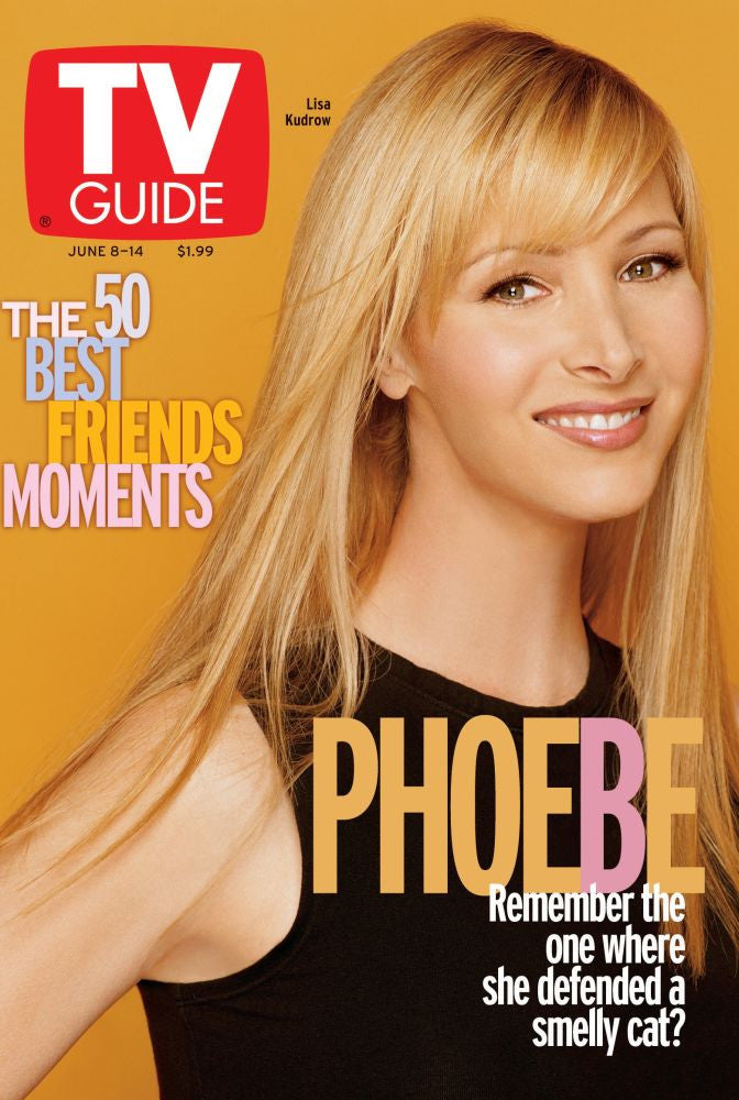 Friends TV Guide Cover Featuring Lisa Kudrow (2002) Poster Print