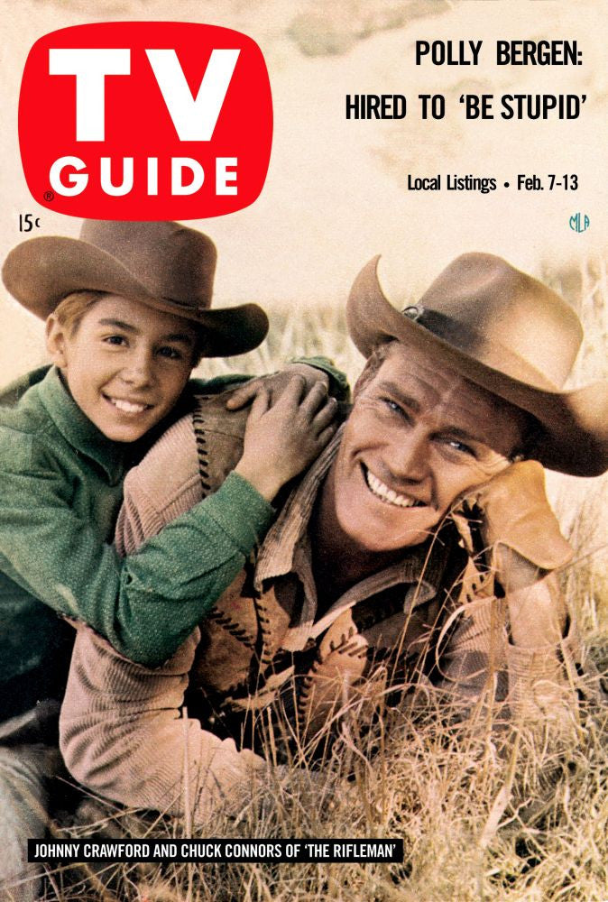 The Rifleman TV Guide Cover Print Featuring Johnny Crawford and Chuck Connors