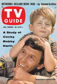 The Andy Griffith Show TV Guide Cover Print by Richard Hewett