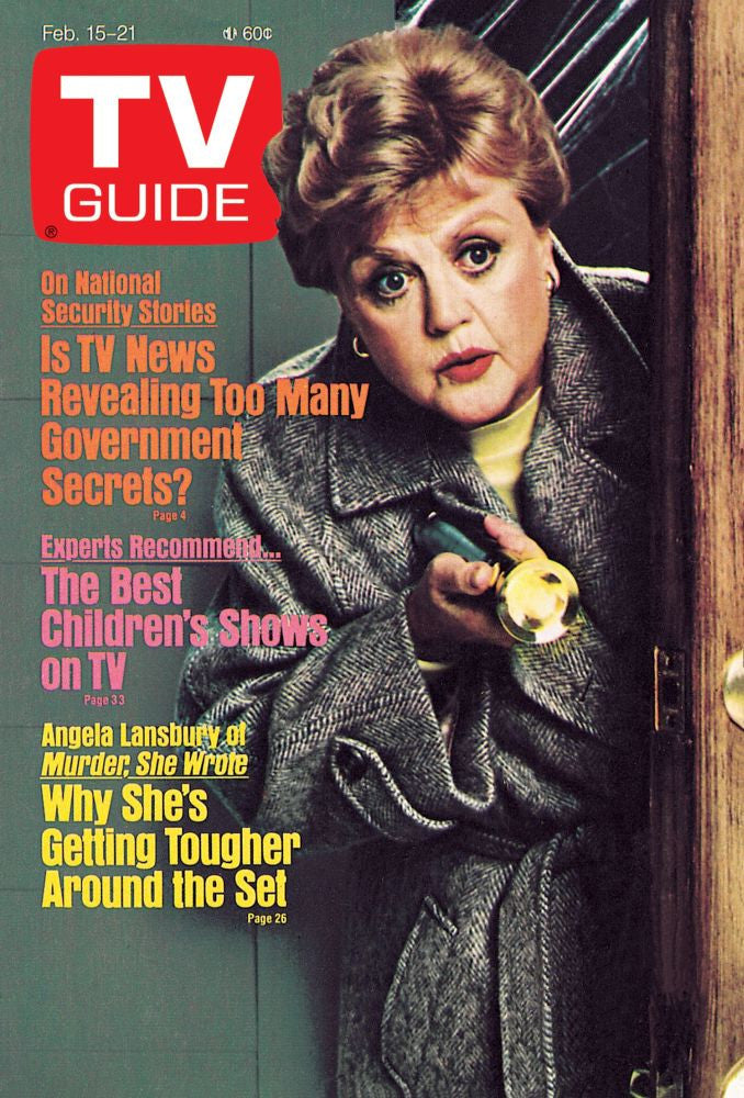 Murder, She Wrote TV Guide Cover Poster Print featuring Angela Lansbury (1986)