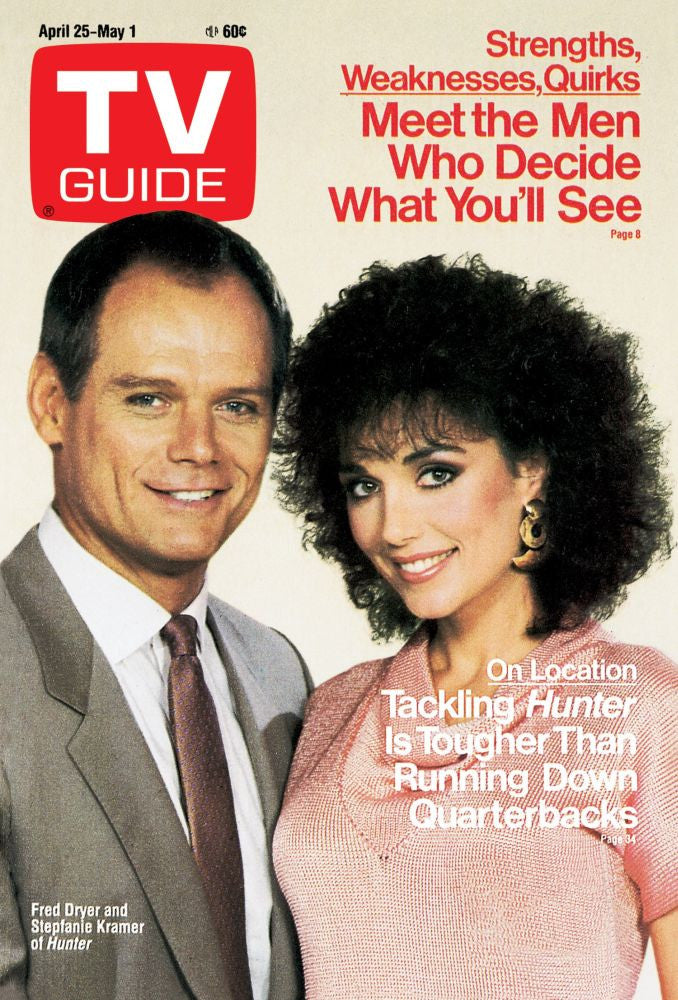 Hunter TV Guide Cover Poster Print Featuring Fred Dryer & Stepfanie Kramer