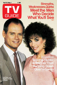 Hunter TV Guide Cover Poster Print Featuring Fred Dryer & Stepfanie Kramer