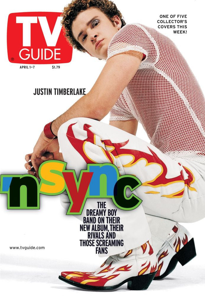 Justin Timberlake NSYNC TV Guide Cover Photo Print - April 2000